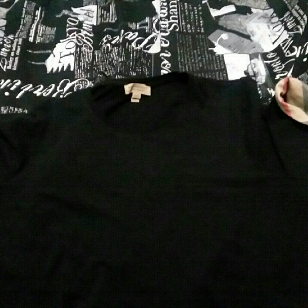 Black burberry shirt